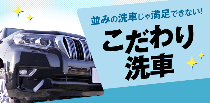 並みの洗車じゃ満足できない!こだわり洗車特集ページ